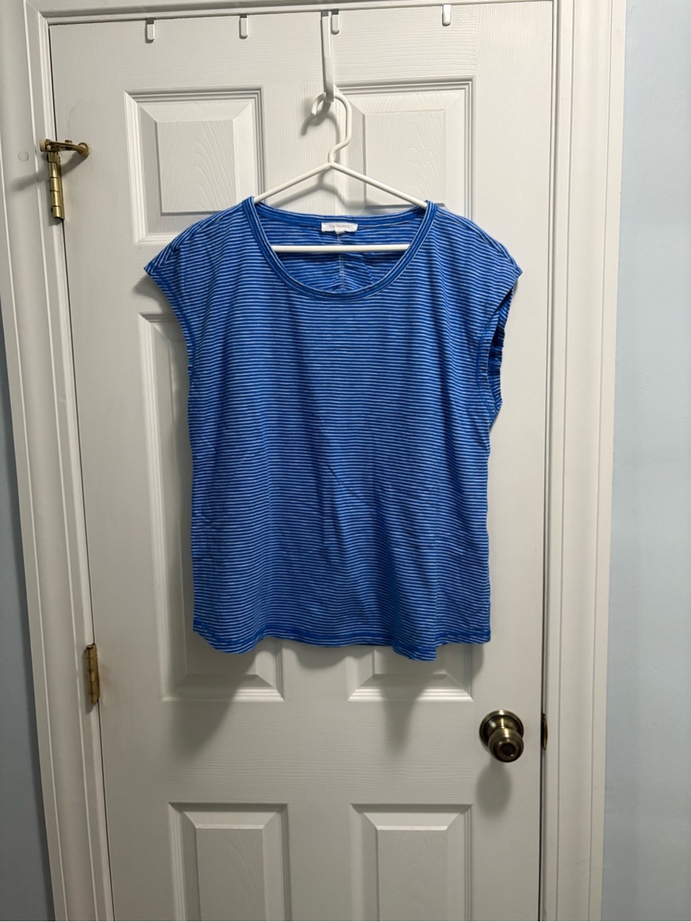Talbots Blue Striped Short-Sleeve Tee